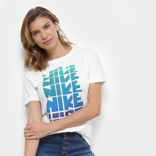 Camiseta Nike Nsw Feminina - Gelo