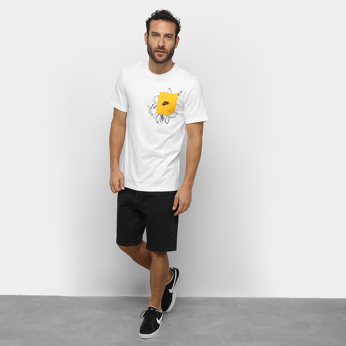 camiseta nike bolso