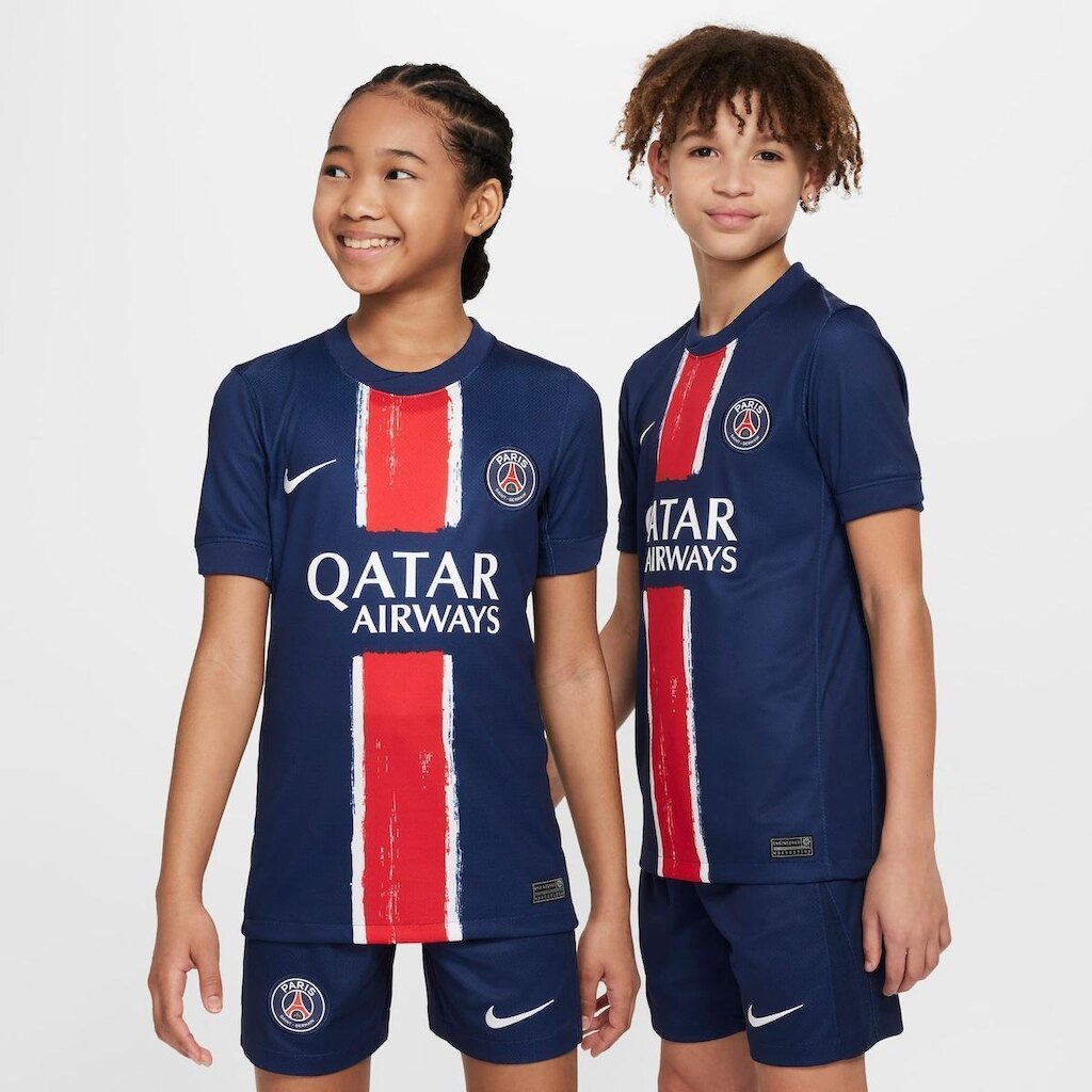 Camiseta Nike Paris Saint-Germain I 2024/25 Torcedor Pro Infantil