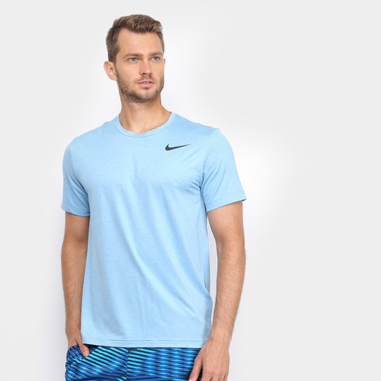 Camiseta Nike Pro Top Dri-Fit Masculina - Azul Menor preço em Camiseta Nike Pro Top Dri-Fit Masculina - Azul