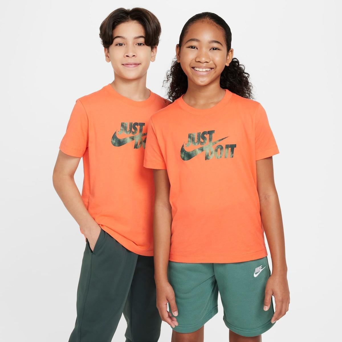 Camiseta Nike Sportswear JDI Infantil - Laranja | Netshoes