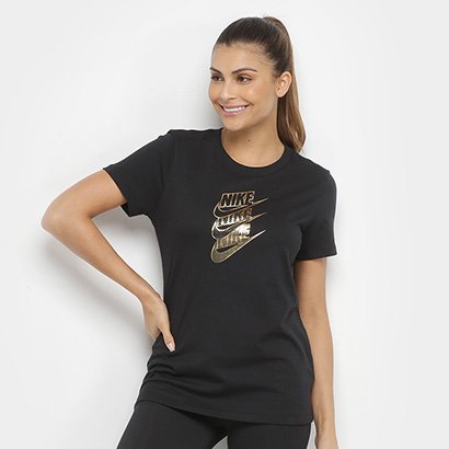 camisa nike dourada