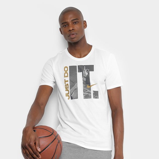 Camiseta Nike Team Do It Masculina - Branco