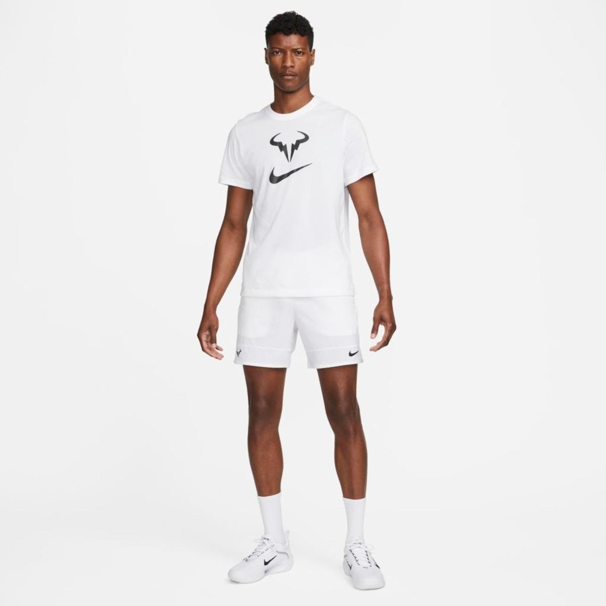 Camiseta NikeCourt Rafa Nadal Masculina - Branco | Netshoes