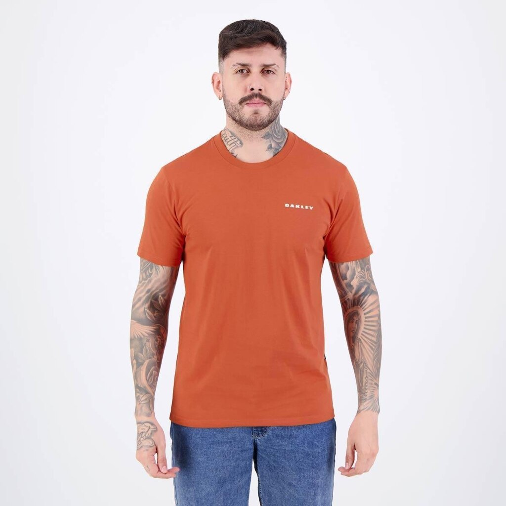 Camiseta Oakley Bark Marrom