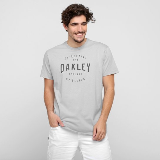 Camiseta Oakley Disruptive - Cinza