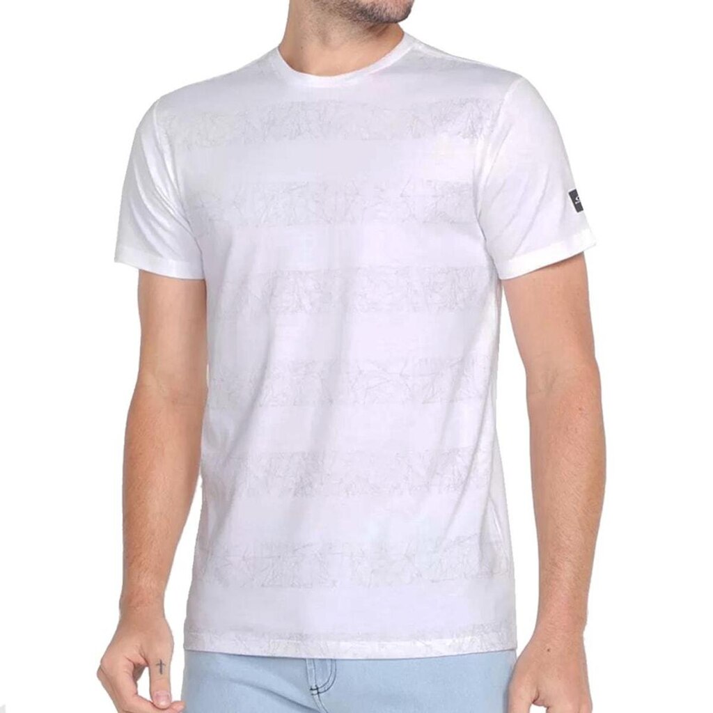 Camiseta Oakley Geometric Striped SS Masculina