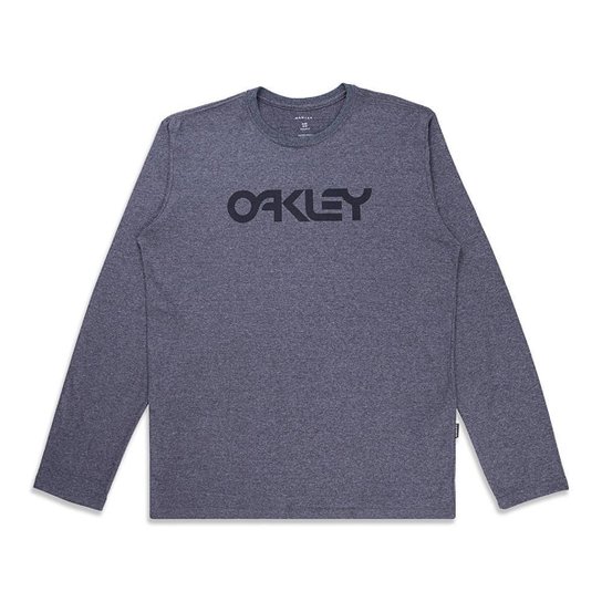 Camiseta Oakley Manga Longa Mark 2 - Cinza Menor preço em Camiseta Oakley Manga Longa Mark 2 - Cinza