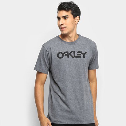 Camiseta Oakley Mark II SS Masculina Cinza Netshoes