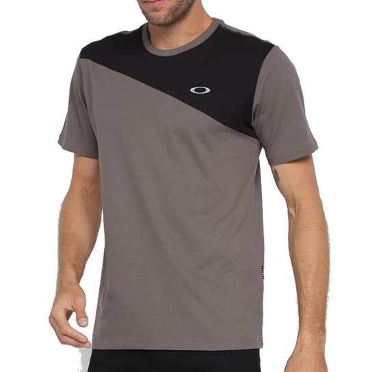 CAMISETA OAKLEY MASCULINA BLOCKED Verde+Preto Netshoes