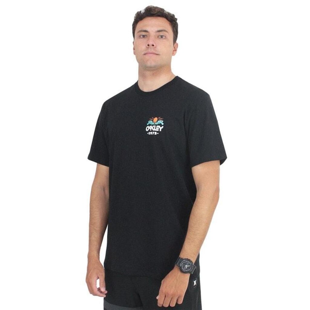 Camiseta Oakley Sun Waves Tee Black