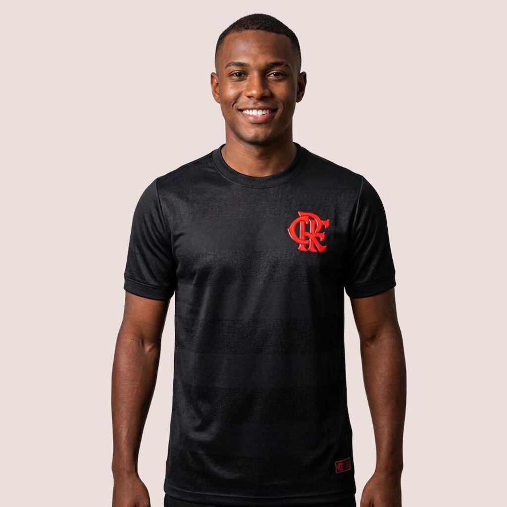 Camiseta Oficial Flamengo Masculina Para Torcida e