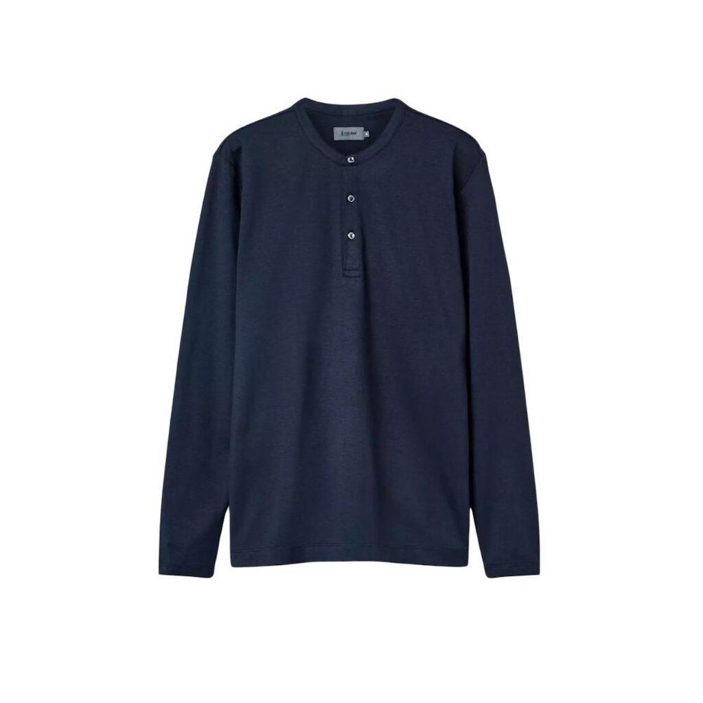 Camiseta Oficina Reserva Henley Azul