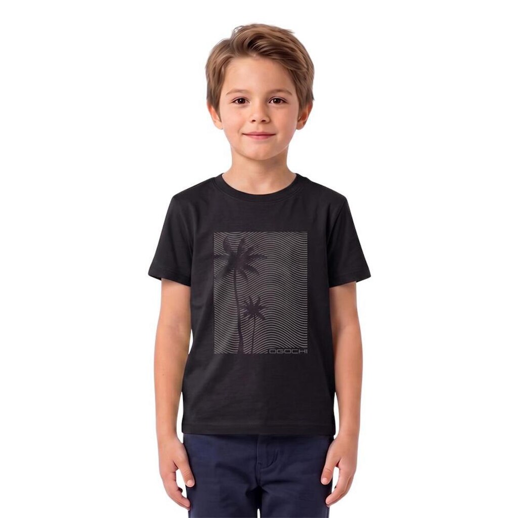 Camiseta Ogochi Infantil com Estampa de Coqueiro