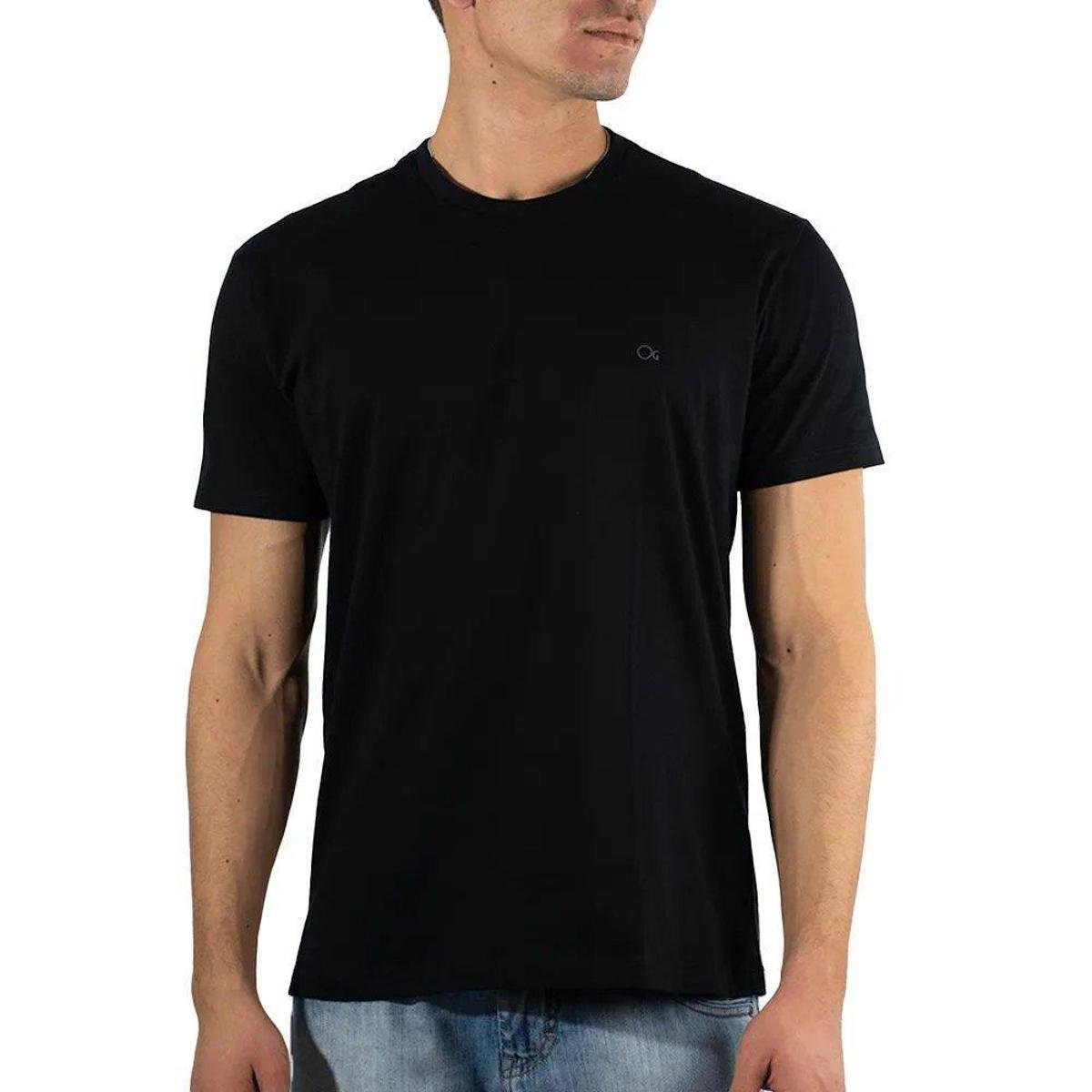 Camiseta Ogochi Manga Curta Básica Masculina 6001001 Preta Menor preço em Camiseta Ogochi Manga Curta Básica Masculina 6001001 Preta