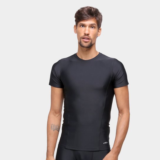 Camiseta Olympikus Compressão Básica Masculina - Preto Menor preço em Camiseta Olympikus Compressão Básica Masculina - Preto