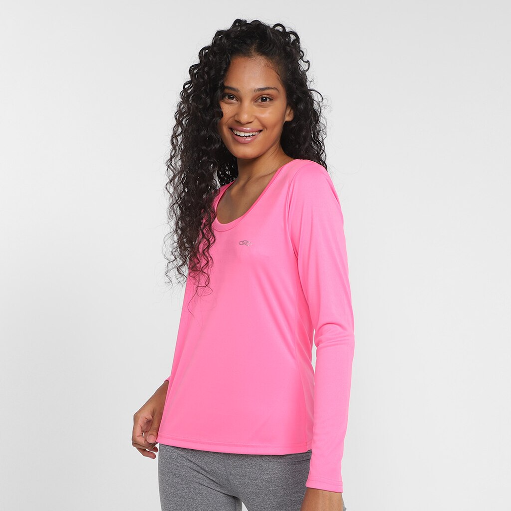 Camiseta Olympikus Essential Manga Longa Feminina