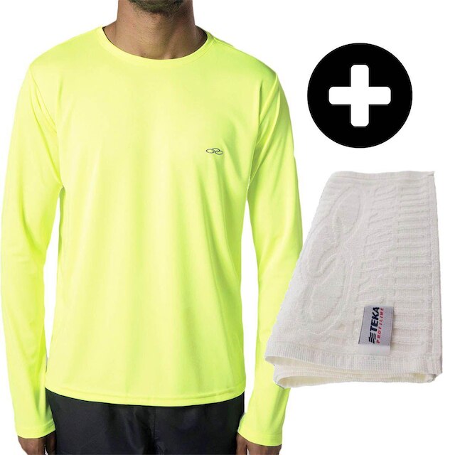 Camiseta Olympikus Essential Manga Longa Masculina - Amarelo Fluorescente é boa?