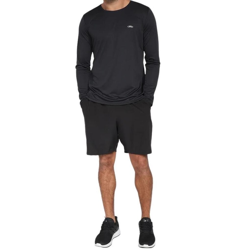 Camiseta Olympikus Essential ML Preto - Masculino GG