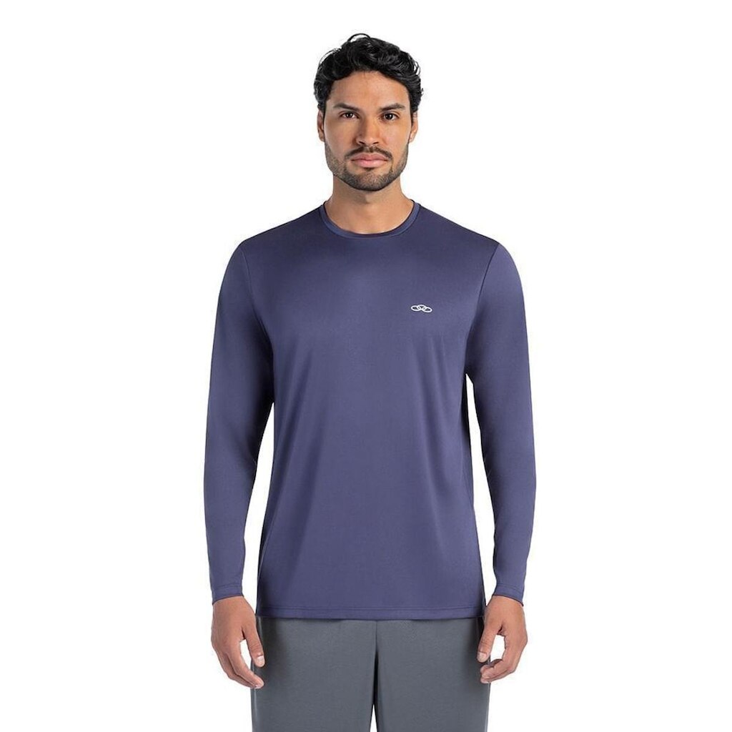 Camiseta Olympikus Manga Longa Essential Masculina