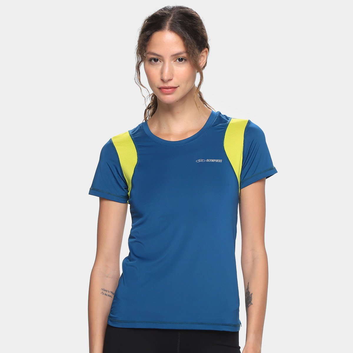 Camiseta Olympikus Recortes Feminina Menor preço em Camiseta Olympikus Recortes Feminina