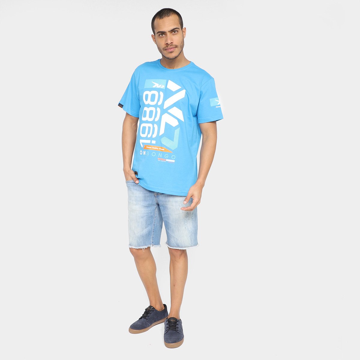 Camiseta Onbongo Estampada B942A Masculina - 3