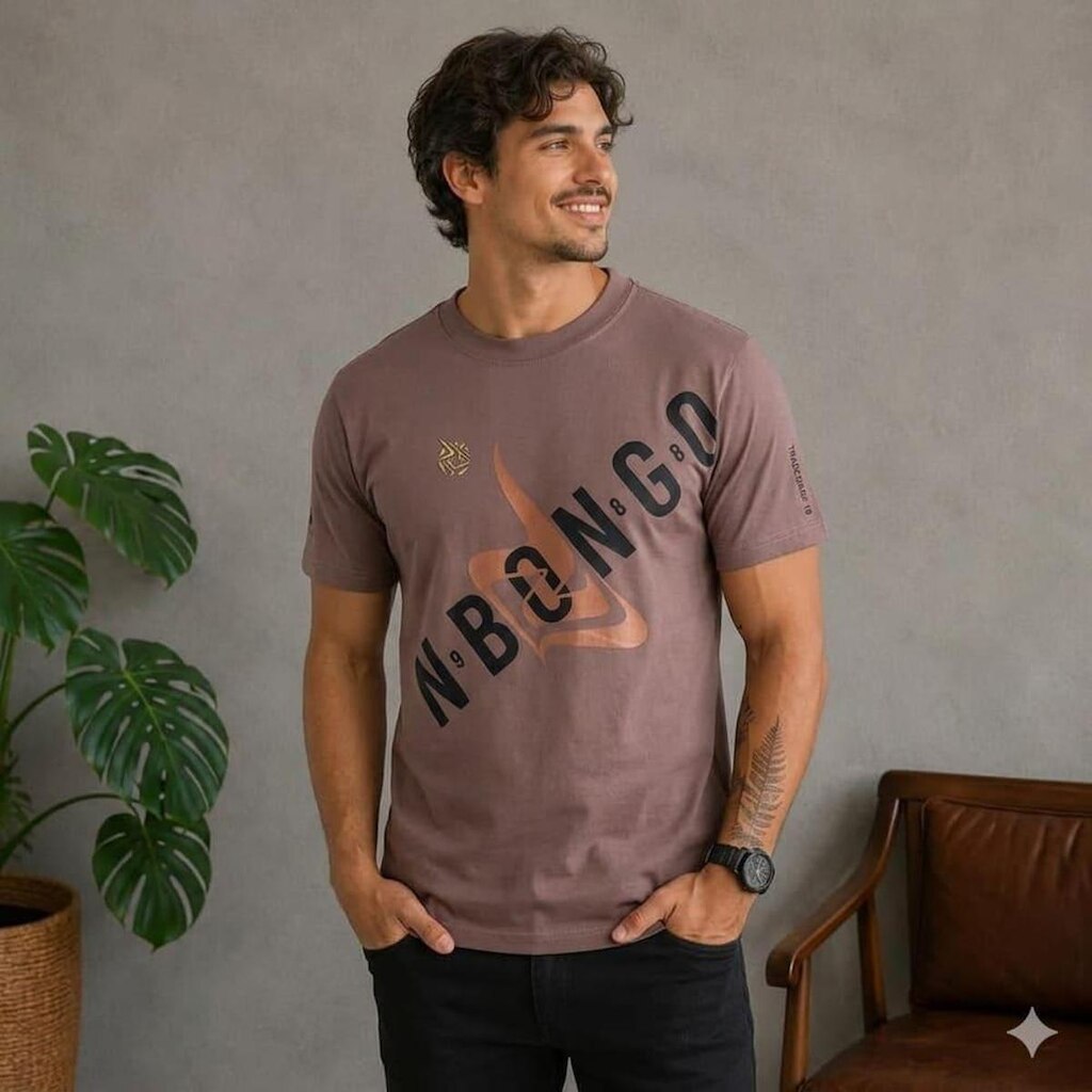 Camiseta Onbongo Estampada Original ON716 - Marrom