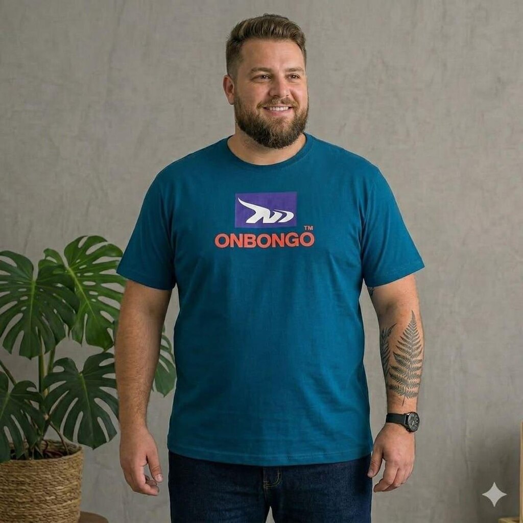 Camiseta Onbongo Estampada Original Plus ON840 - Azul