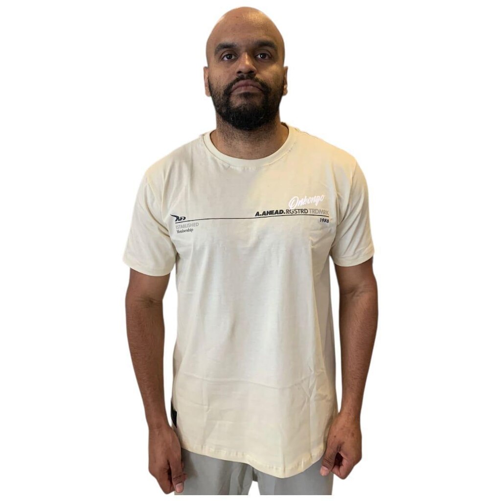 Camiseta Onbongo Masculina Ahead Membership Silk em Relevo