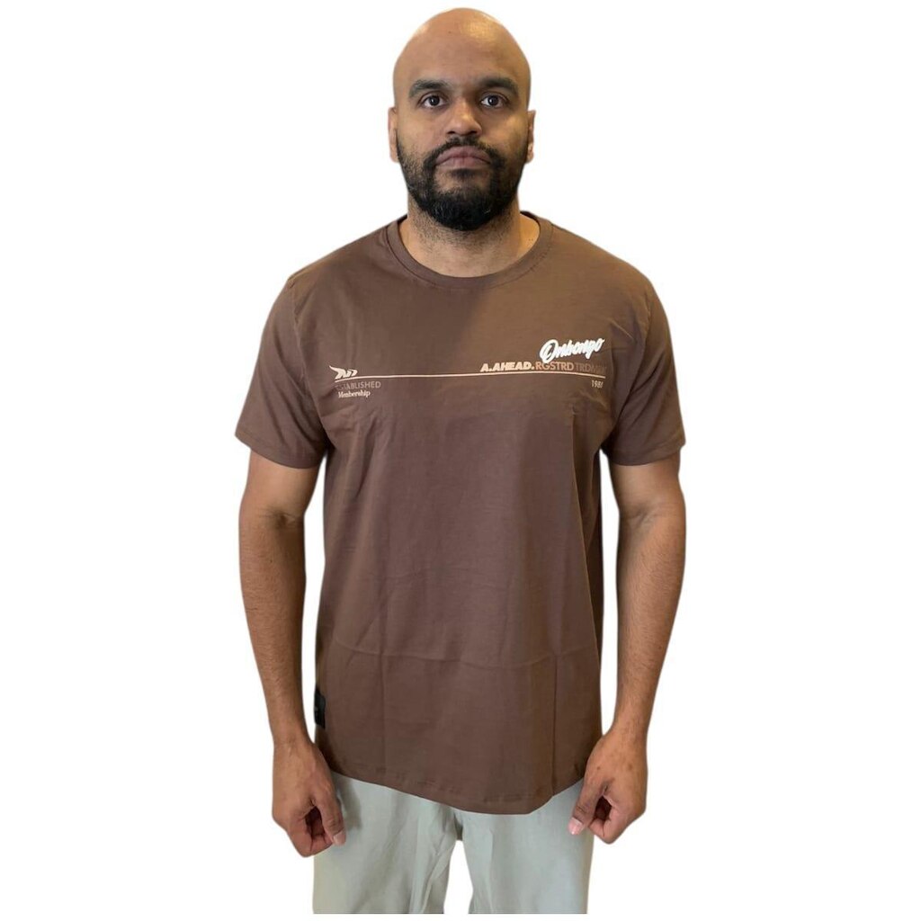 Camiseta Onbongo Masculina Ahead Membership Silk em Relevo