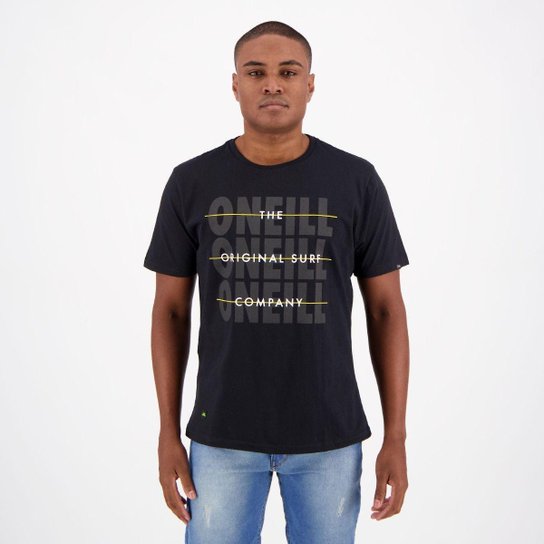 Camiseta O'Neill Estampada - Preto Menor preço em Camiseta O'Neill Estampada - Preto