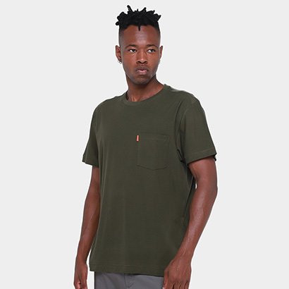 Camiseta Osklen Washed Pocket Spot Masculina - Masculino