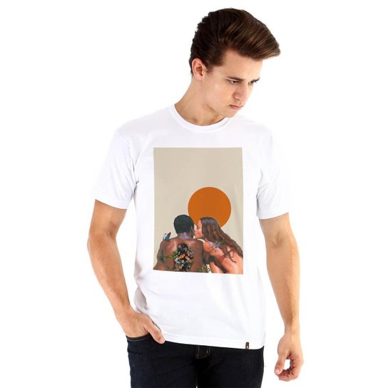 Camiseta Ouroboros manga curta ᴀғʀᴏᴄᴏʟʟᴀɢᴇ ᴄᴏɢ - Branco Menor preço em Camiseta Ouroboros manga curta ᴀғʀᴏᴄᴏʟʟᴀɢᴇ ᴄᴏɢ - Branco