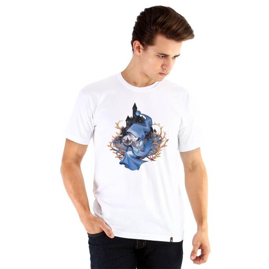 Camiseta Ouroboros manga curta Ruins in t Mirage - Branco Menor preço em Camiseta Ouroboros manga curta Ruins in t Mirage - Branco