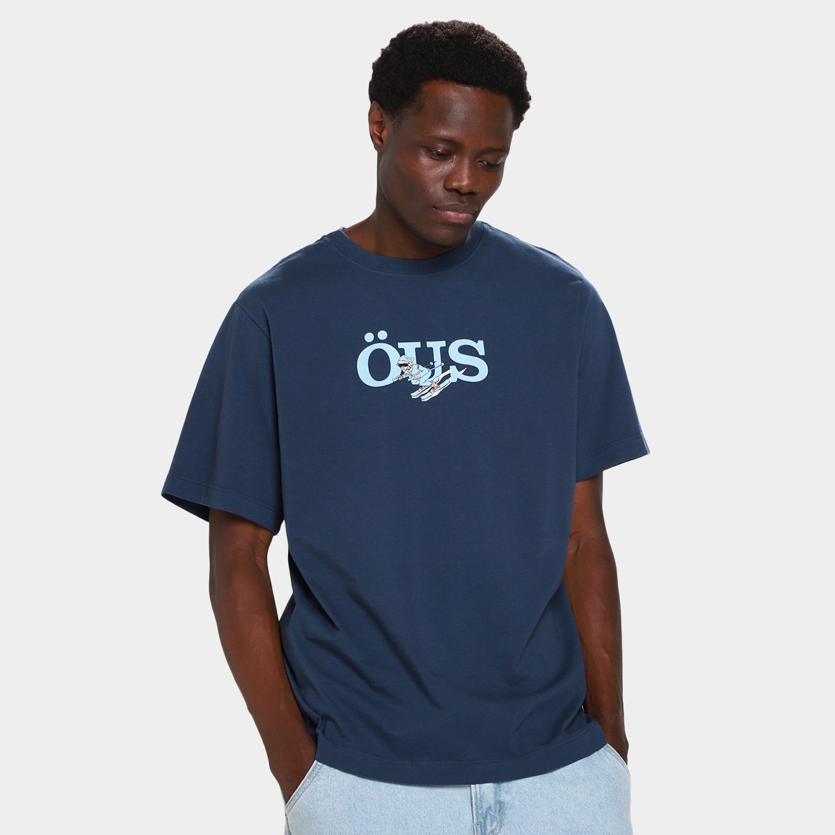 Camiseta Öus Casual Masculina Menor preço em Camiseta Öus Casual Masculina