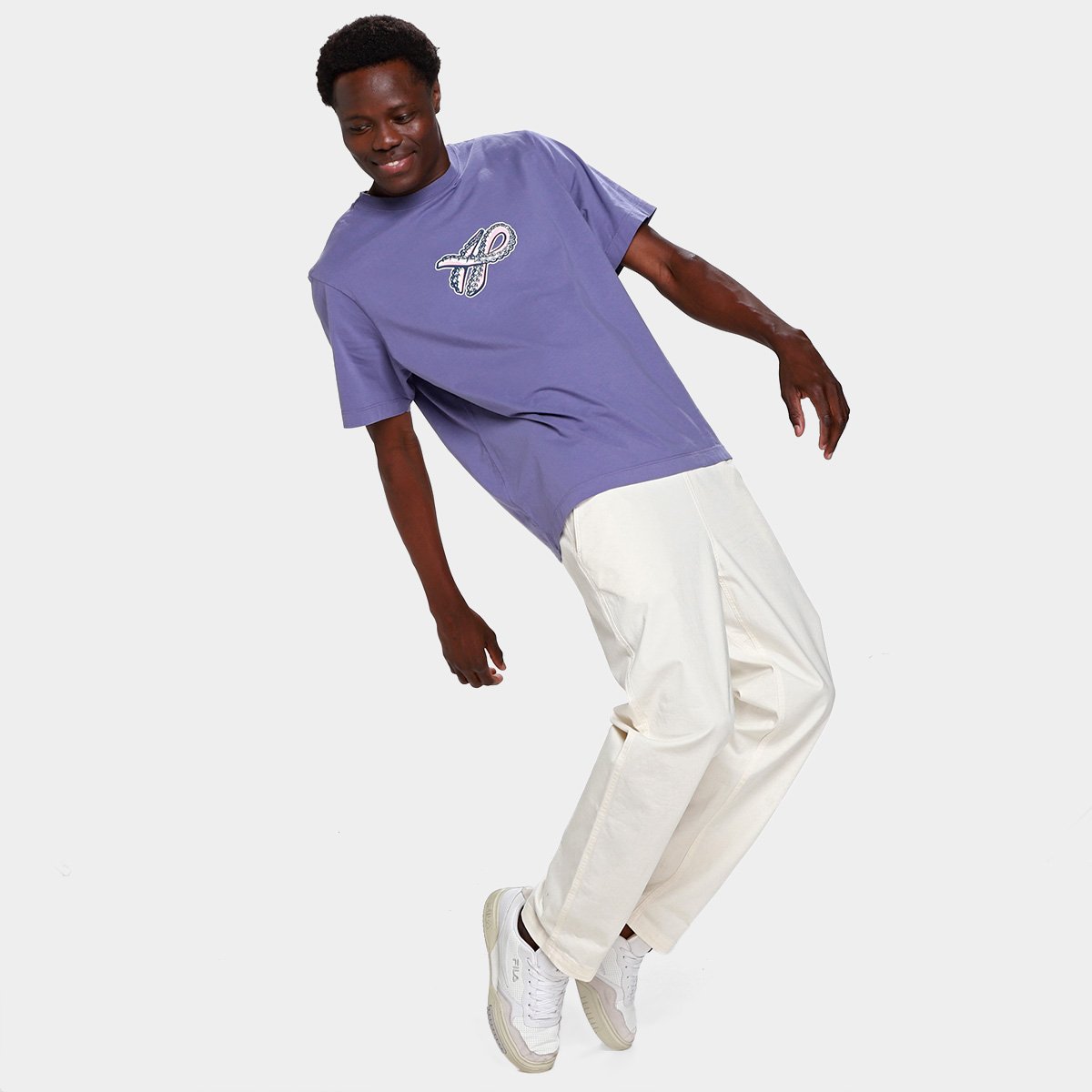 Camiseta Öus Estampada Masculina - 4