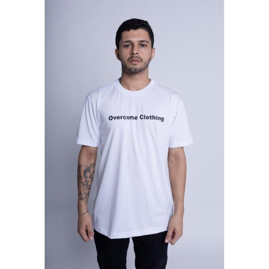 Camiseta Overcome Clothing Essentials Branca - Branco | Netshoes