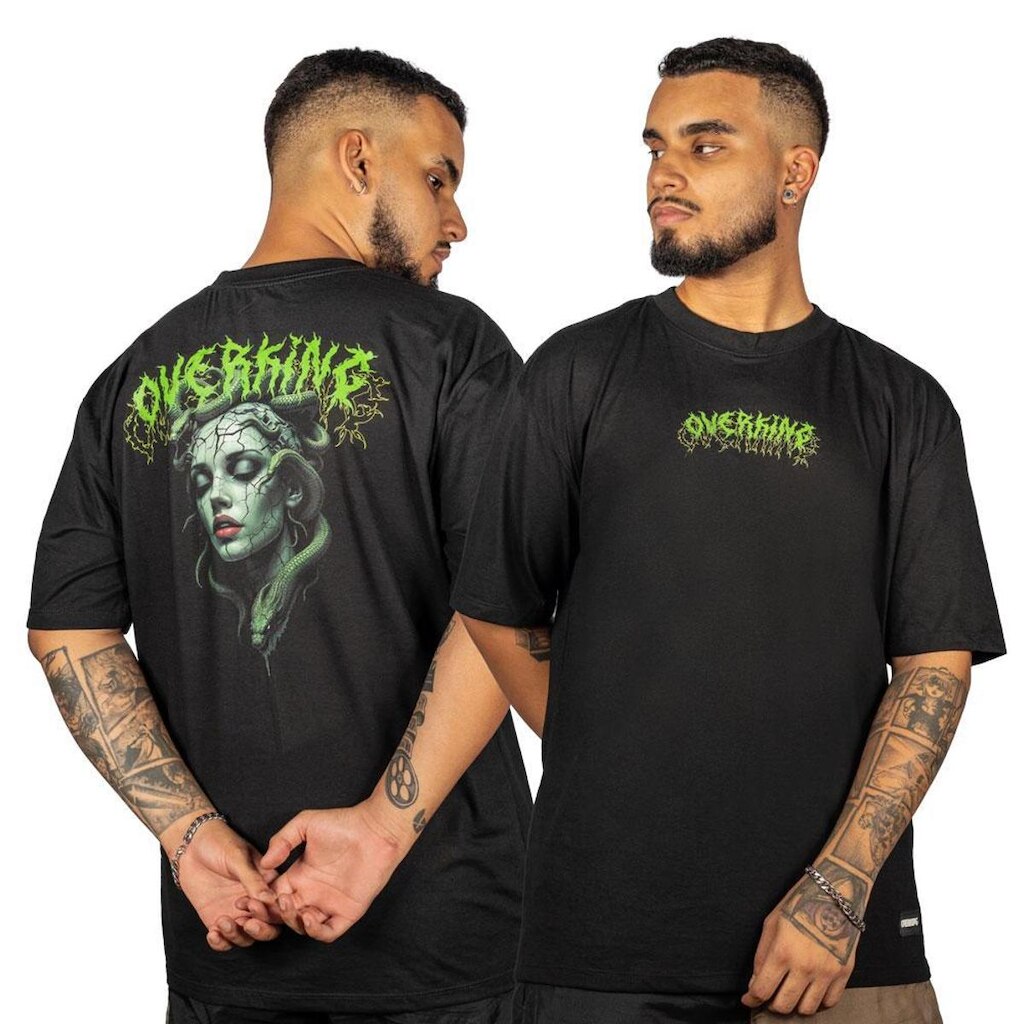 Camiseta Overking Medusa Preta