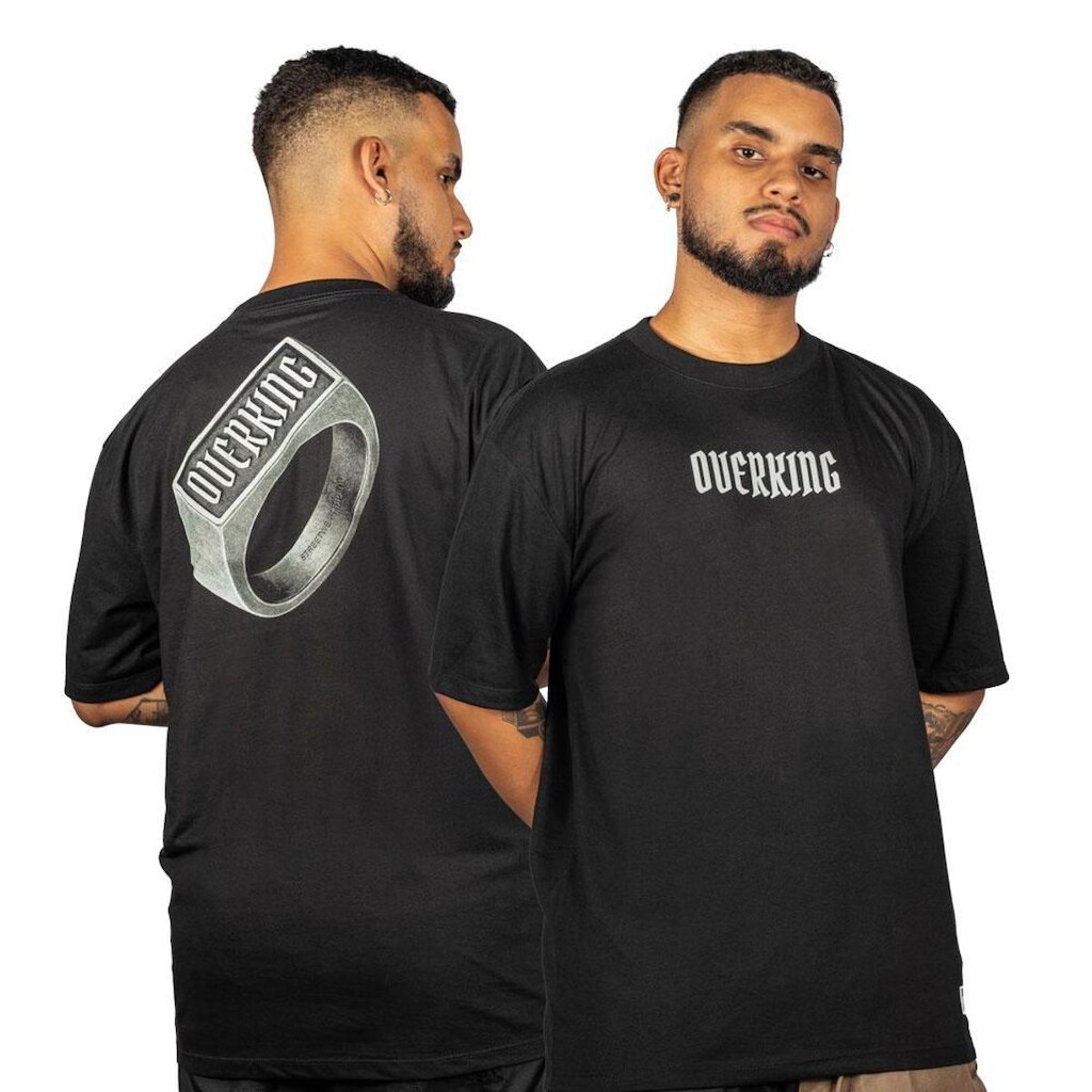 Camiseta Overking Ring Preto