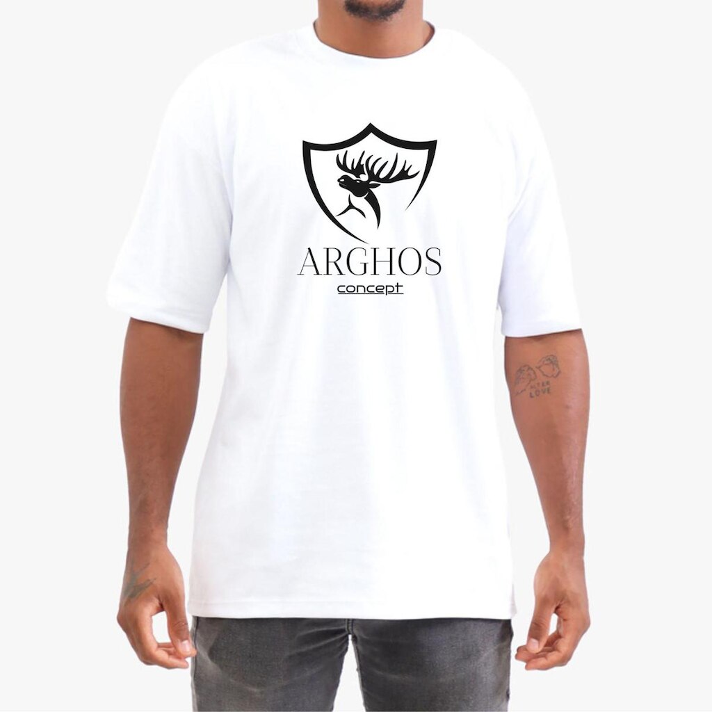 Camiseta Oversize Arghos Concept Para Treino E uso Casual 100% Algodão Premium