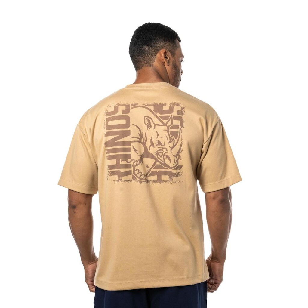 Camiseta OVerSize Rhino MAL Bege