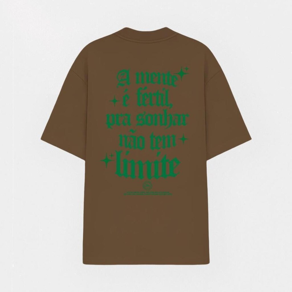 Camiseta Oversized Abstract Streetwear Algodão A mente é Fertil