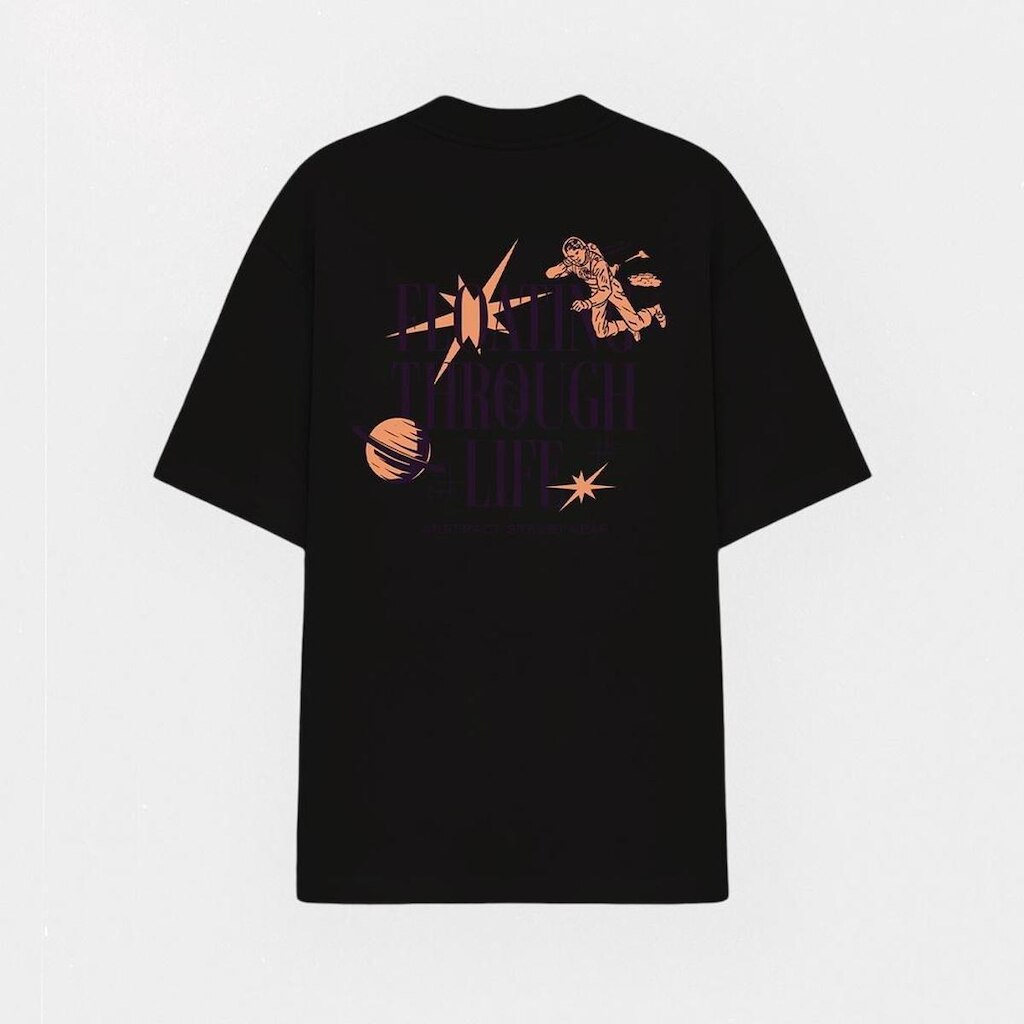 Camiseta Oversized Abstract Streetwear Estampada  Floating Through