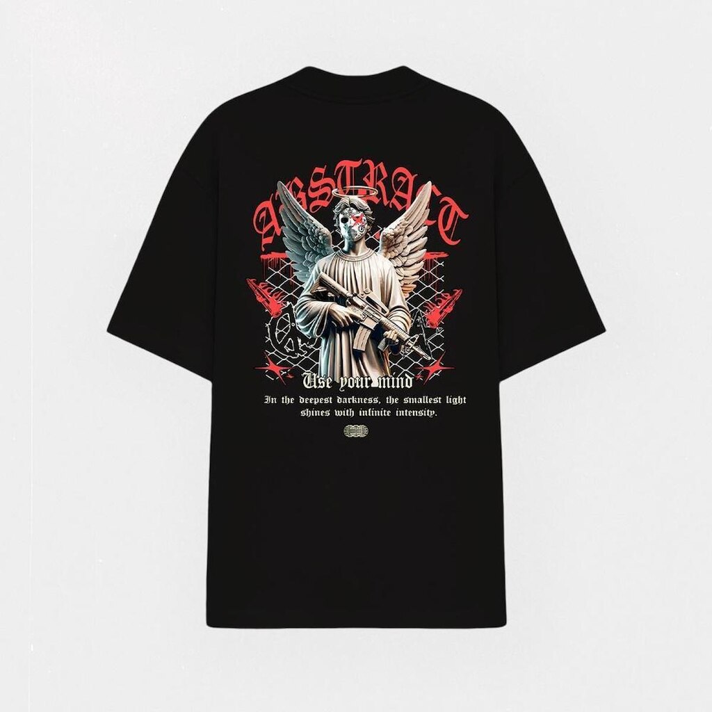 Camiseta Oversized Abstract Streetwear Estampada Use Your Mind
