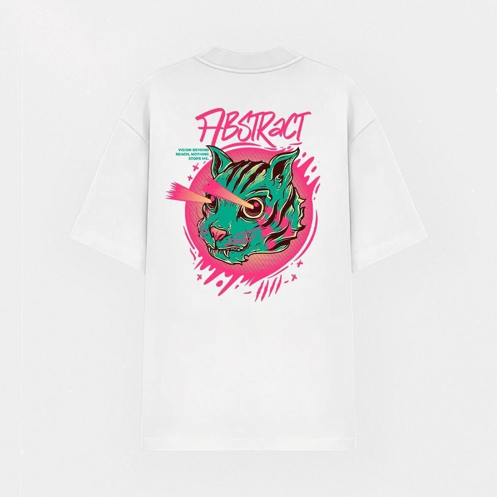 Camiseta Oversized Abstract Streetwear Estampada Vision Beyond Reach