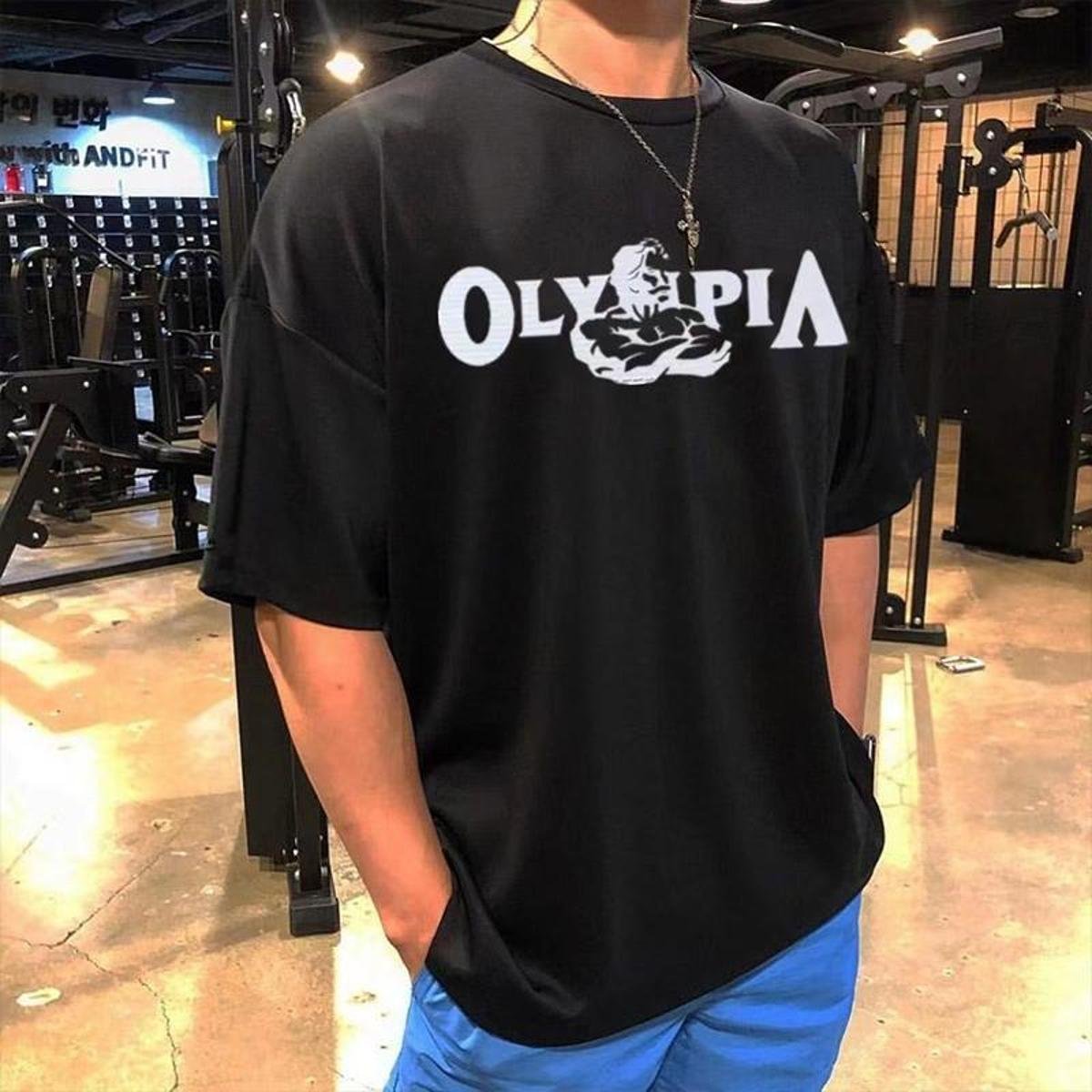 Camiseta Oversized Básica Camisão Algodão Academia Maromba Treino Musculação