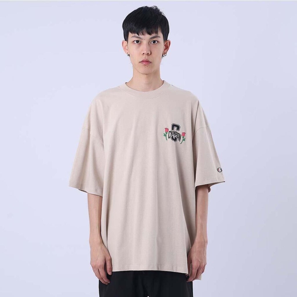 CAMISETA OVERSIZED CHAMPION LIFE TWO ROSES INK