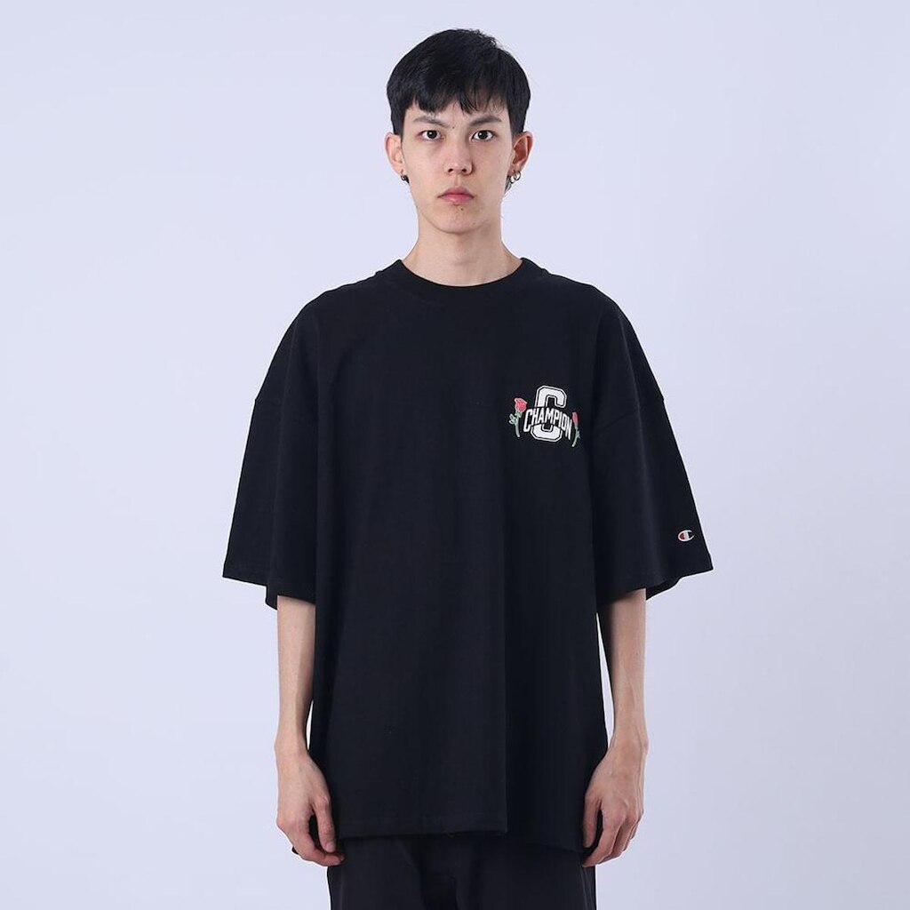 CAMISETA OVERSIZED CHAMPION LIFE TWO ROSES INK