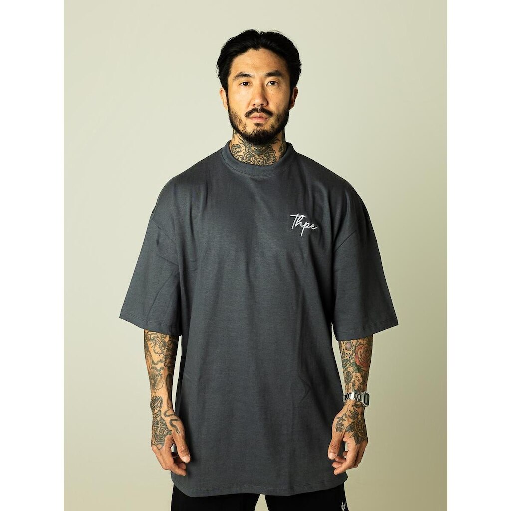 Camiseta Oversized Cinza Signature