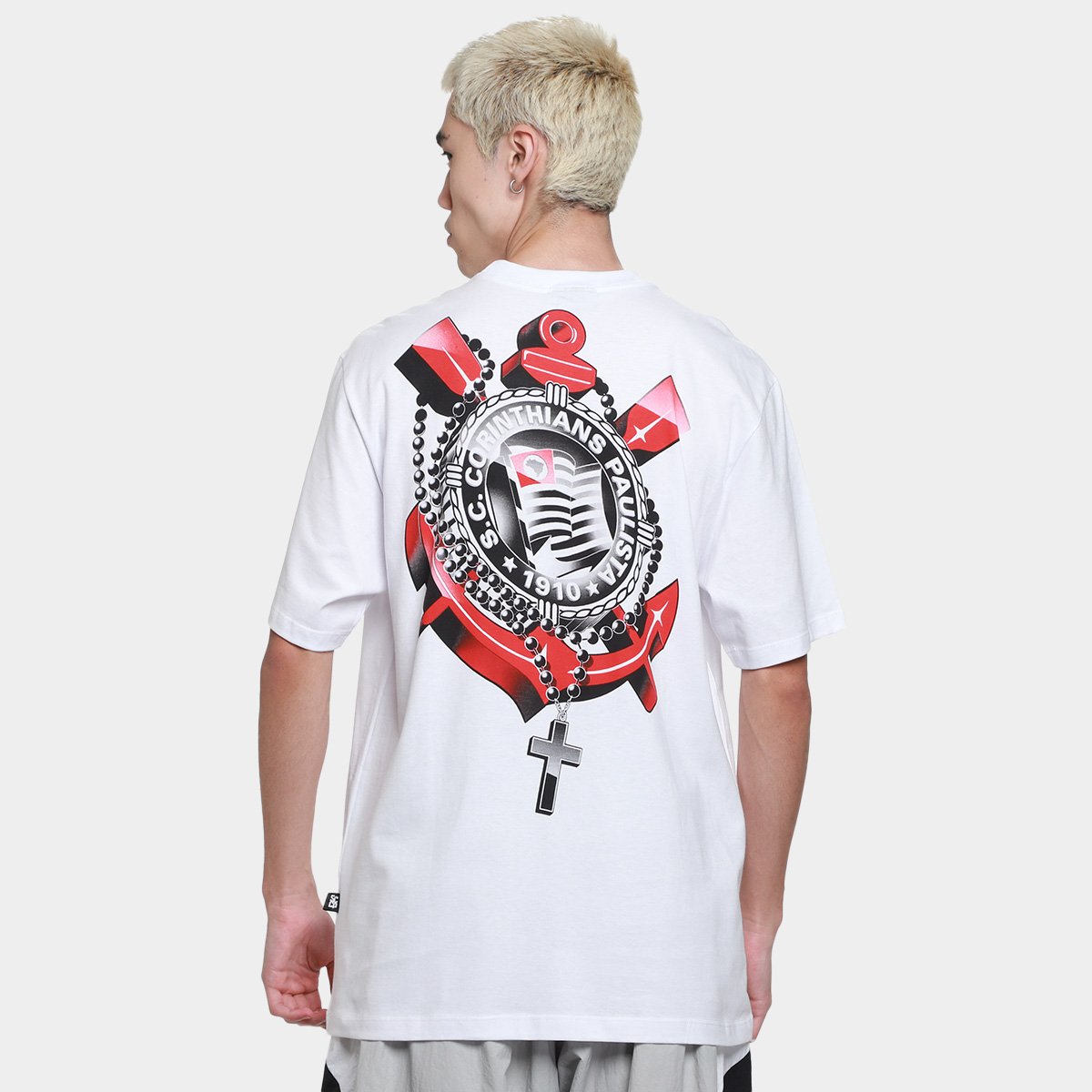 Camiseta Oversized Corinthians Masculina - 1